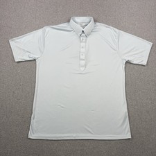 Collars Co Shirt Mens XL Light Blue Polo Lightweight Stretch Short Sleeve