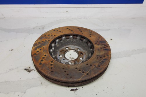 21-25 BMW M3 G80 OEM LH DRIVERS FRONT LEFT DISK BRAKE ROTOR DRILLED SLOTTED - Foto 3 di 3