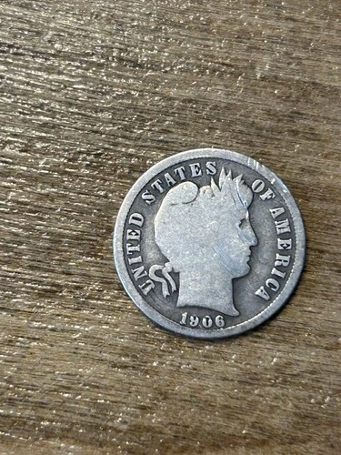 1906D Barber Dime G+