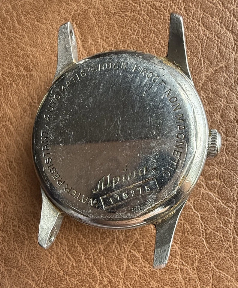 Reloj Hombre Alpina Automático Vintage Años 50 Acero Inoxidable Funcionando Se Vende Como Está Foto 2 de 2