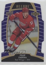 2019-20 Upper Deck Allure Rookies Purple Diamond 8/10 Filip Zadina #81 0sc3