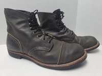 Red Wing Iron Ranger Boots 8086 Heritage Charcoal Rough & Tough Men's 10 D NICE