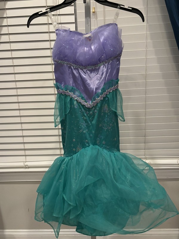 NWOT Girls Princess Ariel Costume Sz Small (4-6)