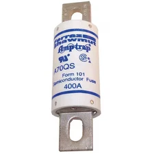 Mersen A70qs350-4 Semiconductor Fuse, 350A, Fast-Acting, 700V Ac, Bolt-On