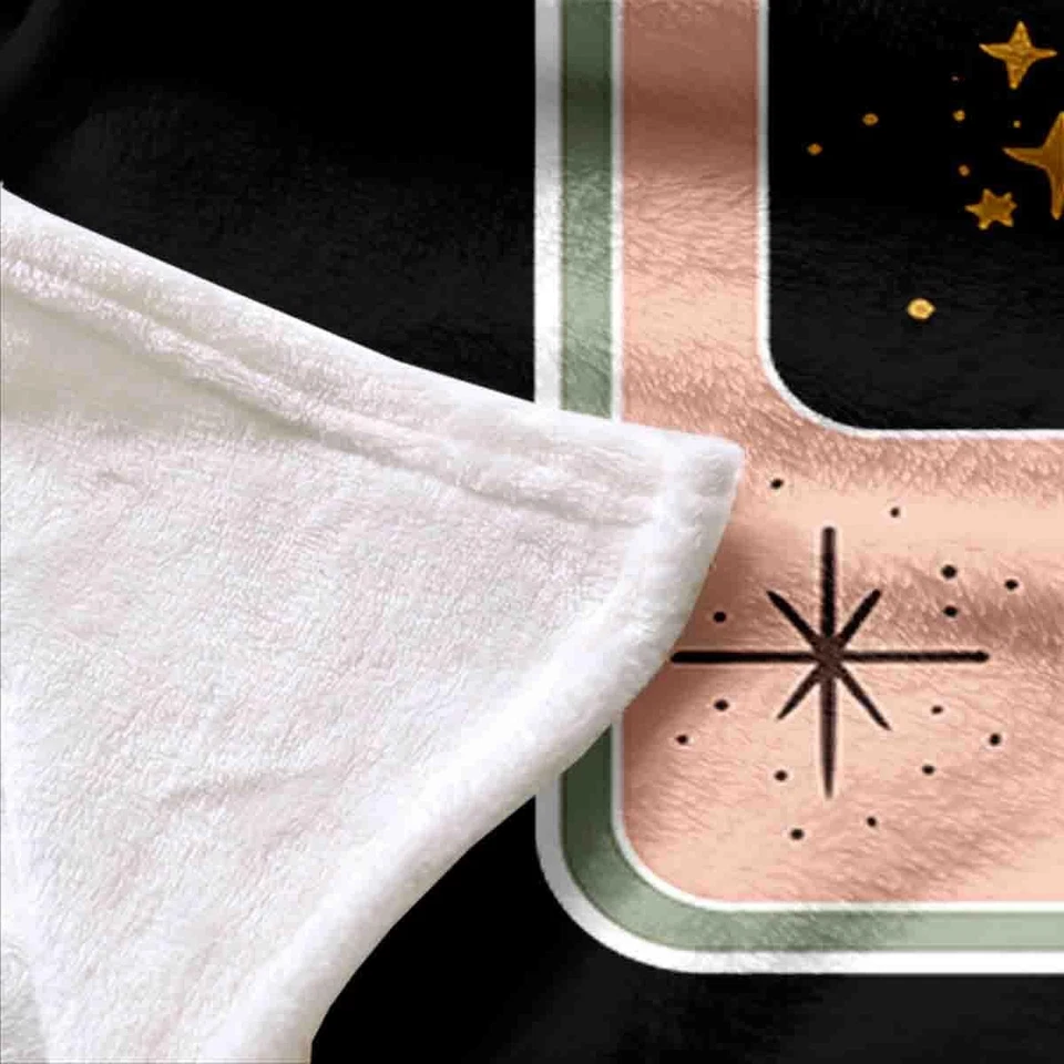 Mystic Tarot Gótico Calavera Franela Manta Súper Suave Ligera 50x60I... Foto 3 de 4