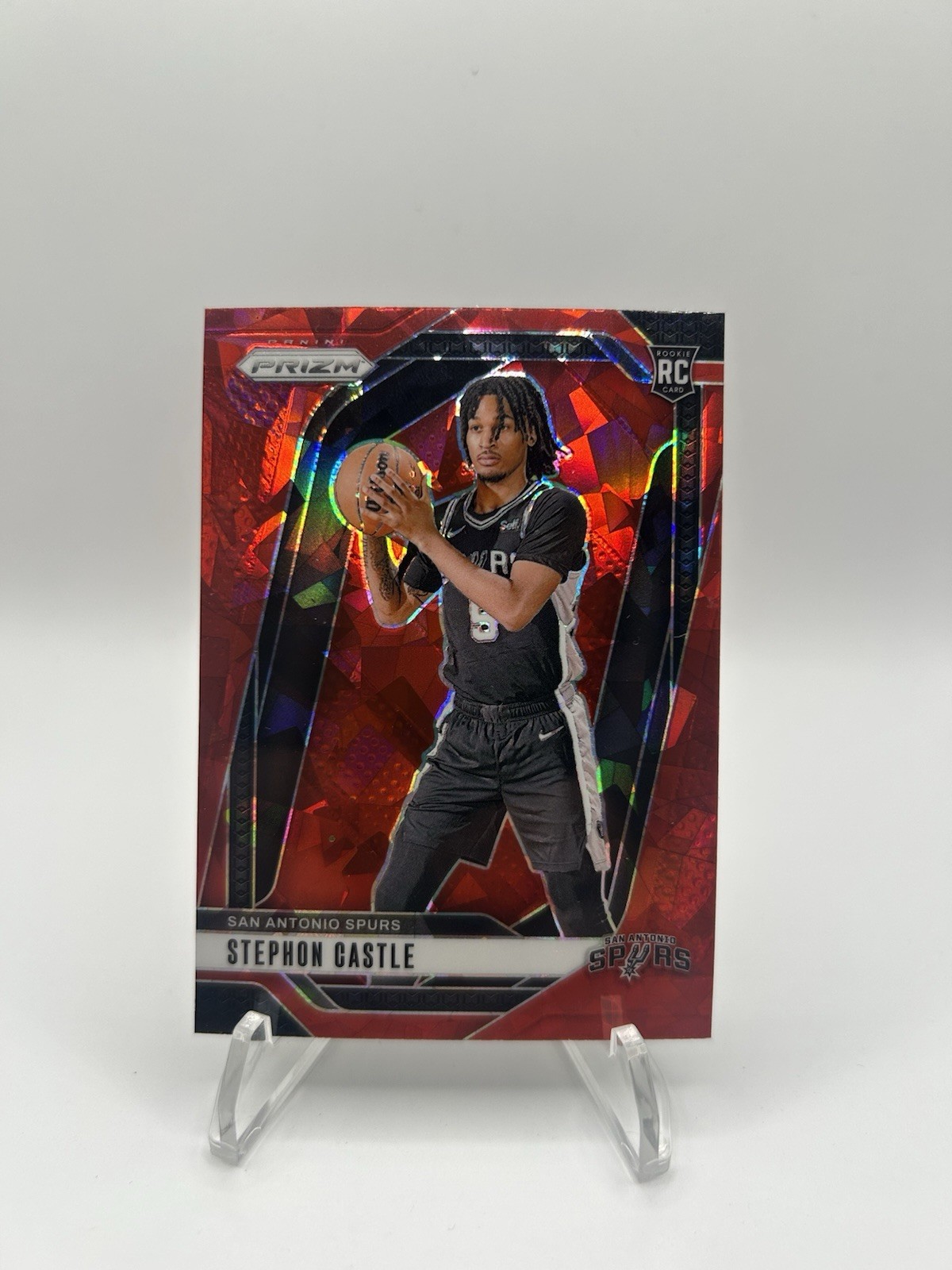 2024-25 Panini Prizm - Stephon Castle #234 Red Ice Prizm (RC)