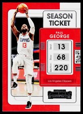 2021-22 Panini Contenders #32 Paul George Los Angeles Clippers