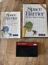 Space Harrier Sega Master System Two-Mega Cartridge Complete Japan