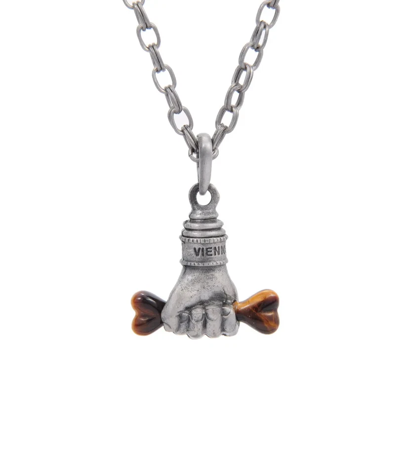 Collar Vivienne Westwood Gunmetal Puño Hueso, buen estado Foto 2 de 3