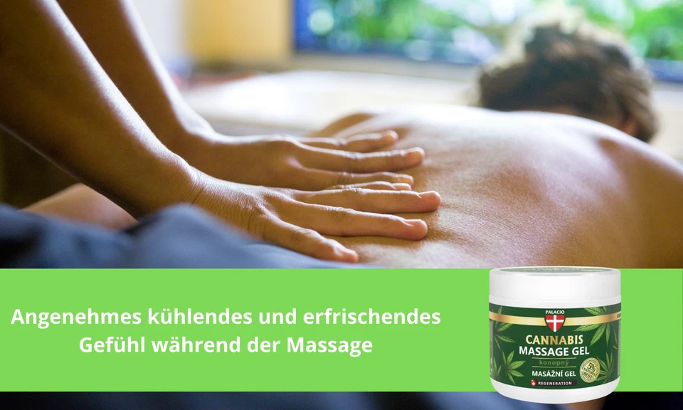 PALACIO Massagegel mit Hanföl, 600 ml - Bild 3 von 4