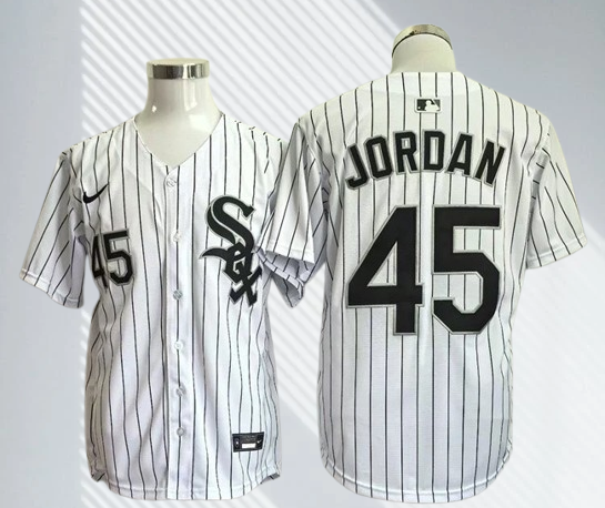 Men's Chicago White Sox #45 Michael Jordan Cool Base Limited