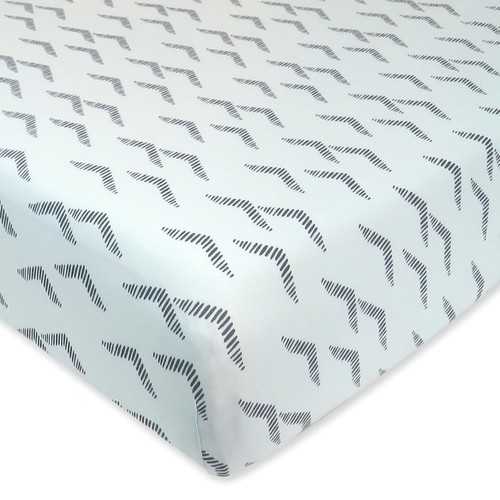 Fitted Crib Sheets Fits Standard Mattress Bassinet, Mini Prints 100% Organic ...