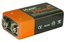 850Mah 9V Rechargeable Battery 6F22 9V Charging Lithium Li-Ion Batteries for Met