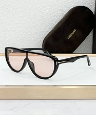 Tom Ford FT1182 Sunglasses 141-10-145 – Achilles Series, Oversized Shield Frame