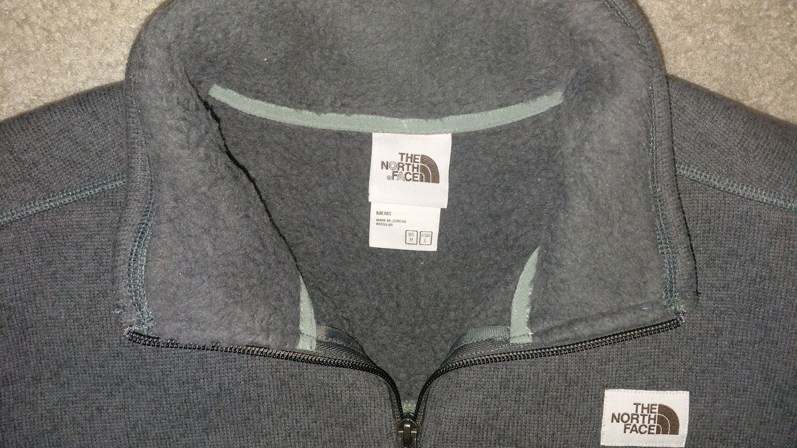 The North Face Leo Gordon Lyon Full Zip Fleece Jacket Size M.  Agave green/Aspha image 8