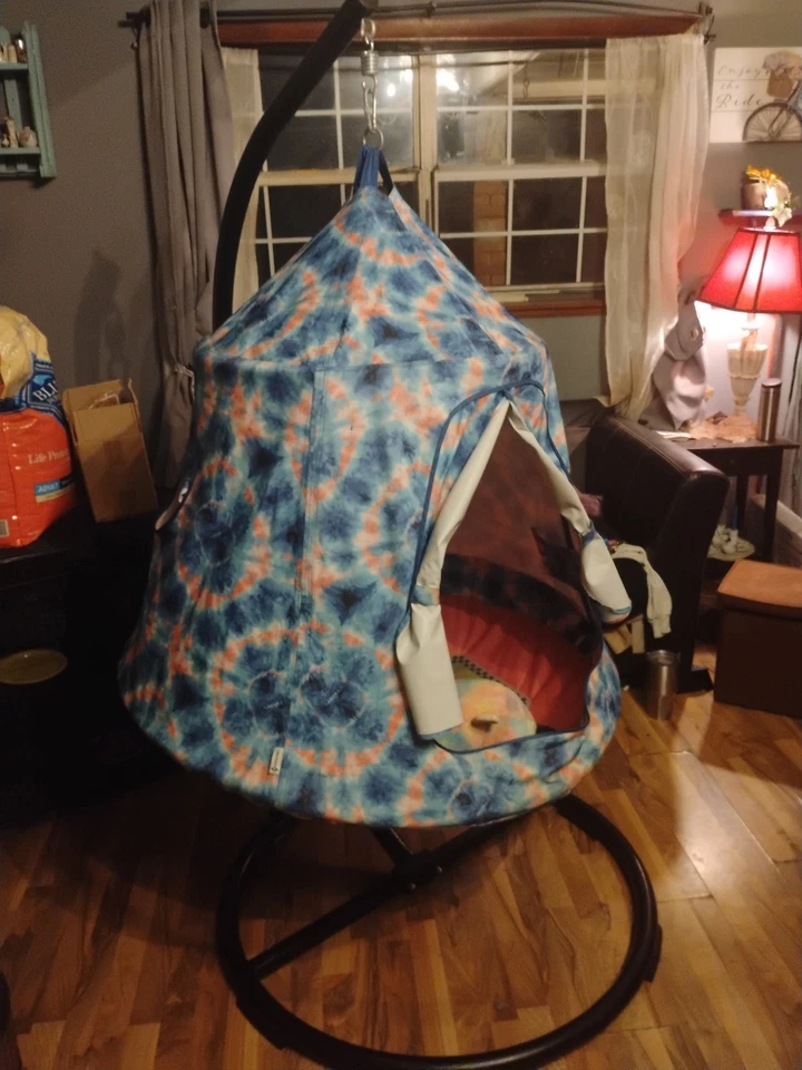 Columpio de tienda iluminado interior/exterior con marco Foto 4 de 4