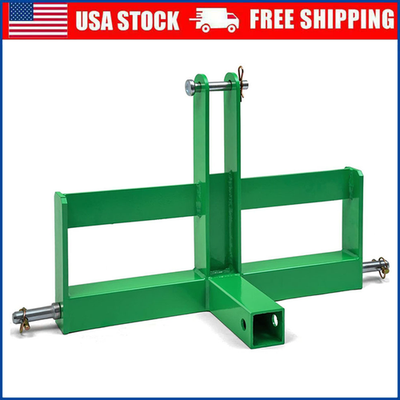 #ad For CAT 1 Tractor W Suitcase Weight Brackets 3 Point 2quot; Receiver Hitch Drawbar $78.84