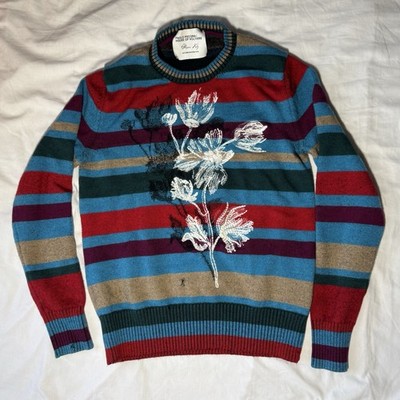 Paolo Pecora Men s Multicolored Sweater 100% Wool Size M