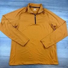 REI Co-op Active Pursuits Quarter-Zip 2.0 Shirt Men's Medium Orange Performance