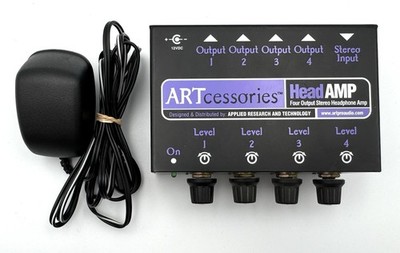 ARTcessories HeadAMP 4 Output Stereo Headphone Amplifier w/ Power Cord - Tested