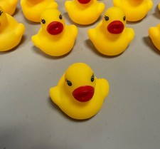 15 Mini Rubber Ducks, Rubber Duck Bulk Float Duck Baby Bath Toy, Shower Birt 3"