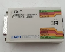 Lantronix LTX-T Twisted pair transceiver IEEE 802-3 10 Base-T