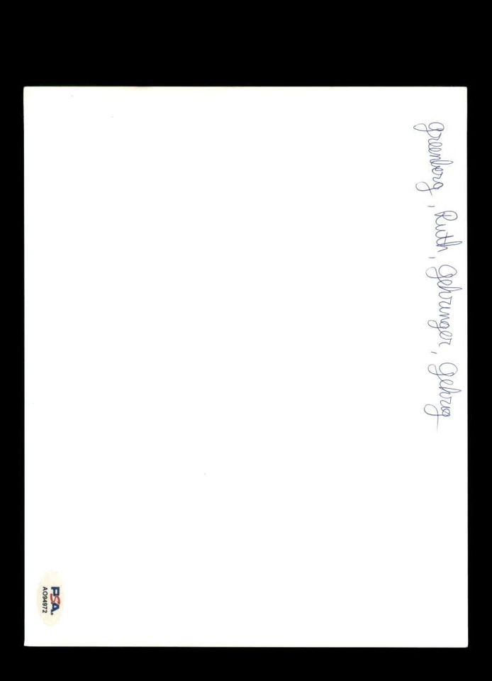 Фотография Хэнка Гринберга Чарли Герингера с автографом ДНК PSA 8x10 Tigers - Изображение 2 из 2