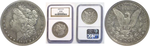 1889-CC $1 Morgan Dollar NGC VF-20