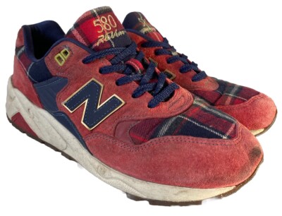 New Balance 580 REV LITE Trainers Size UK Red Tartan EU 40 UK