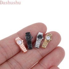 4PC Dollhouse Miniature 1:12 Scale Wrist Watch Fashion Metal Time Accessories