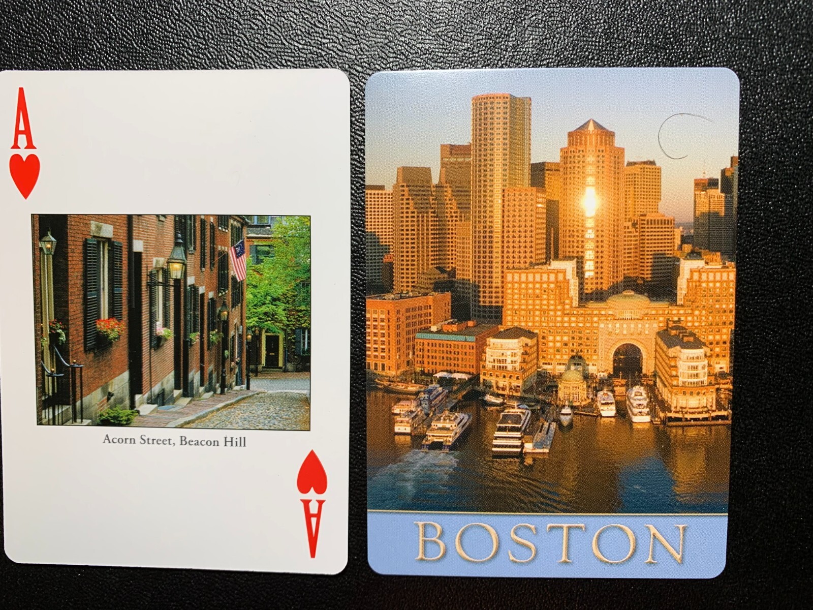 Swap Playing Card   BOSTON  Acorn Street , Beacon Hill  ACE OF HEARTS