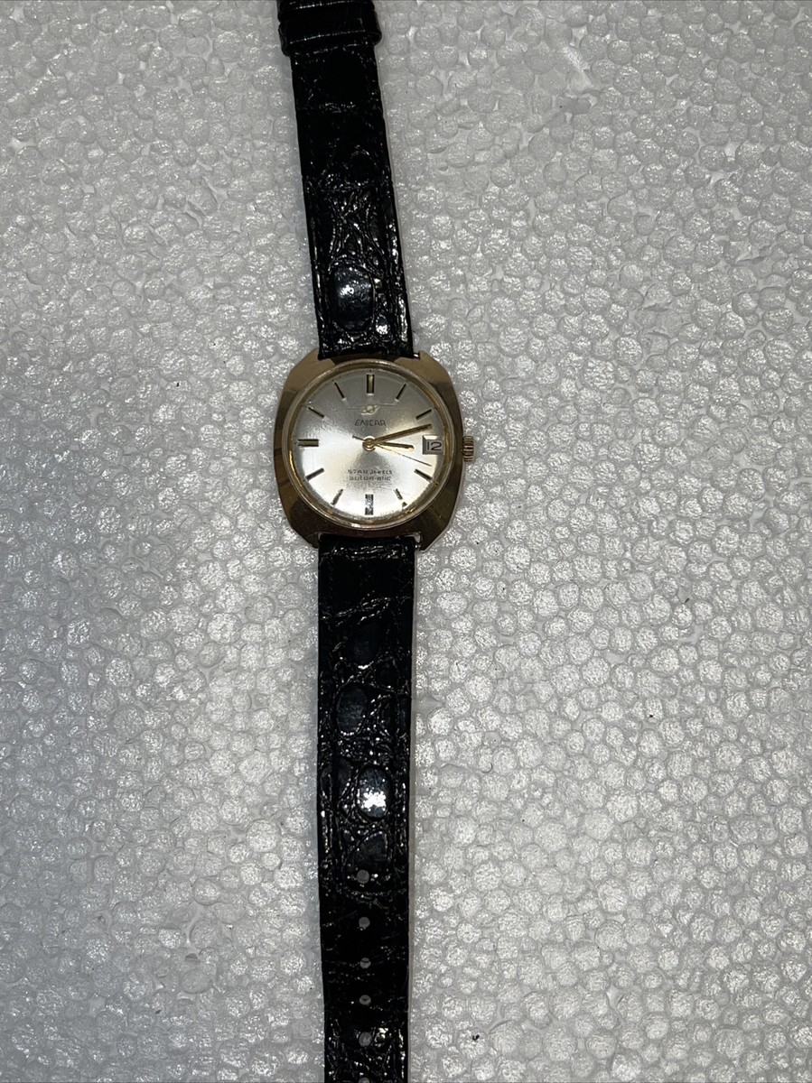 ENICAR Star Ocean Pearl Vintage Automatic 144-09-07 17 Jewels Gold