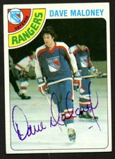 Dave Maloney #221 signed autograph auto 1978-79 Topps Hockey Trading Card