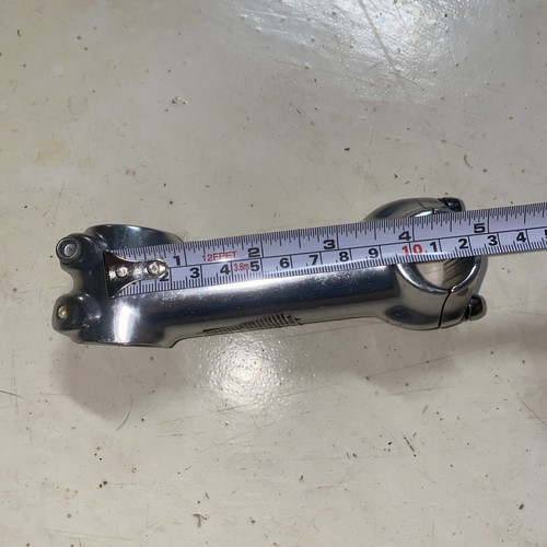 Bicycle bike stem 110mm +/-10 degree 25.4mm 1 1/8th” Silver with Bolts Included - Picture 8 of 11