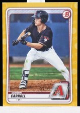2020 Bowman Draft Corbin Carroll Paper Prospect Gold Border #50/50 Diamondbacks