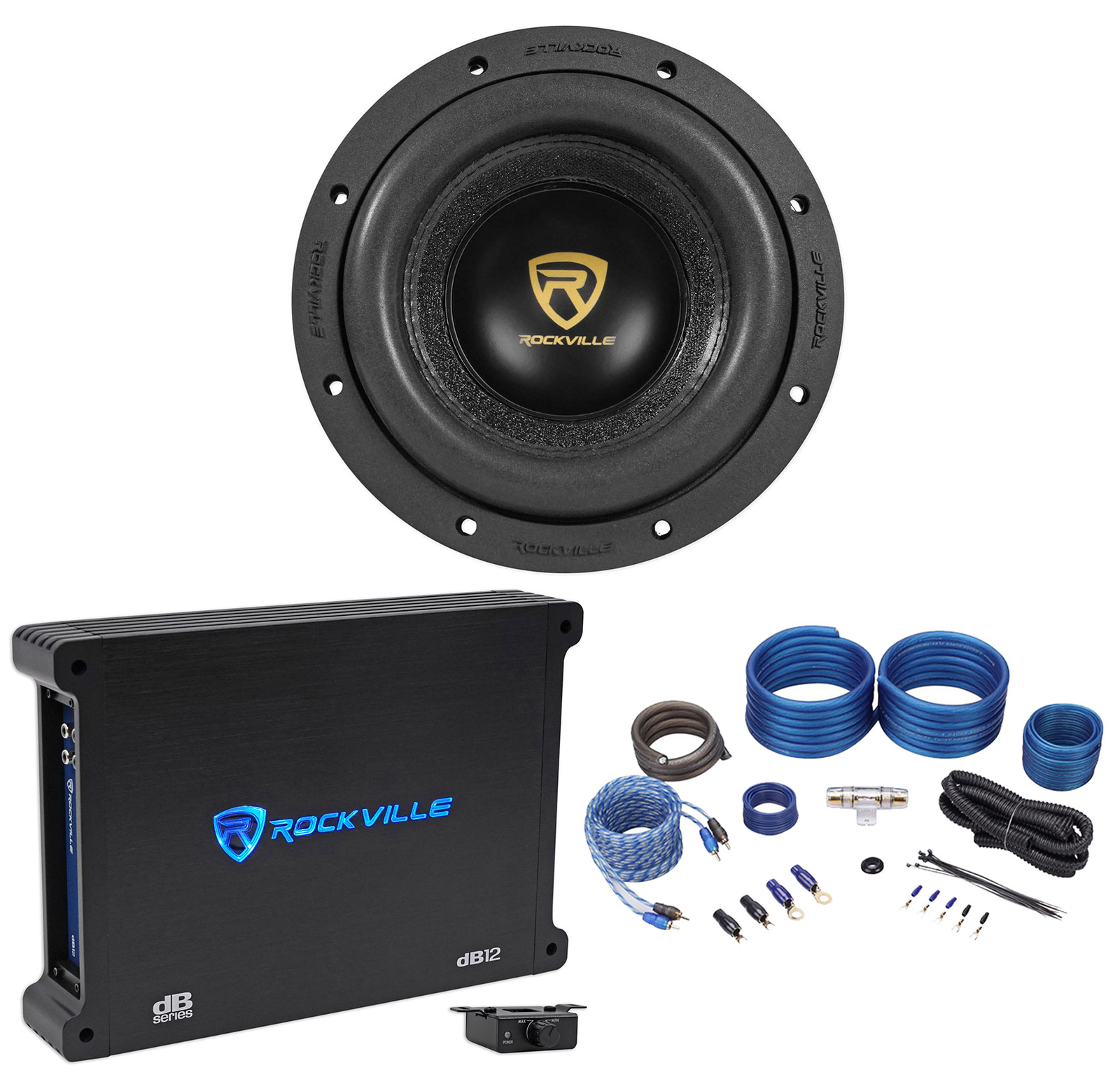 Пакет включает в себя 1 Rockville W8K9D4 8-дюймовый автомобильный аудио сабвуфер мощностью 2000 Вт Dual 4- 35790₽