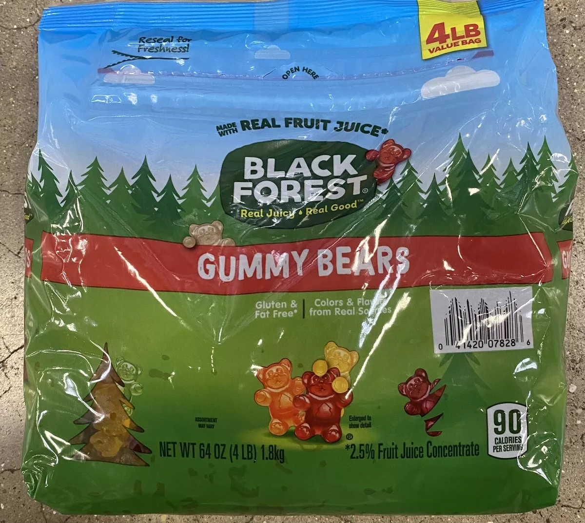 12 Colors / Flavors Gummy Bears by the pound or in bulk