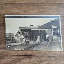 Antique Occupational RPPC Porter Hardware Store IL 1915 Velie Sharples Acme Sign