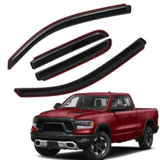 For 19-25 Ram 1500 Extended Cab Quad Cab In-Channel Vent Visors Window Deflector