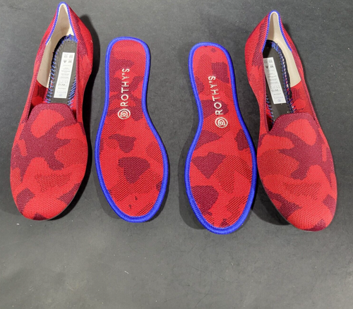 Rothy's The Loafer Red Camo Slip On Shoes Women's Size US 10 - Picture 7 of 9