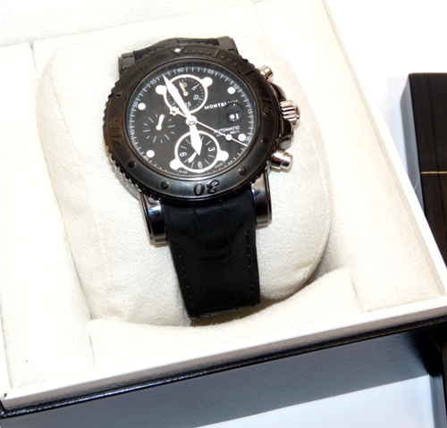 Montblanc Sport DIC Collection 44mm chrono automatic watch 2 straps full papers - Picture 14 of 14