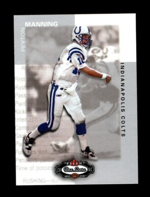 2002 FLEER BOX SCORE #19 PEYTON MANNING - INDIANAPOLIS COLTS 