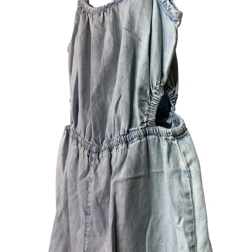 GAP Romper Kids Girls Size M (8) Denim Chambray with Side Cutouts - Picture 3 of 5