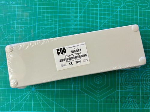 BUD 10x3x3" Hinged Latching Enclosure + Backplate, Grey Box,Outdoor NEMA 4X IP67 - Picture 7 of 9