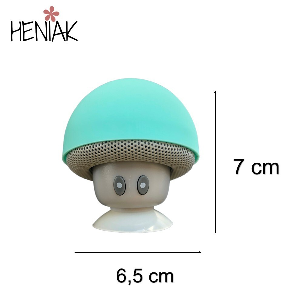 Altavoz bluetooth seta verde tuquesa speaker con ventosa wireless mini universal