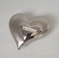 Formano Deko Herz Festival Silber Matt GläNzend Geschenk Liebe Familie Freunde