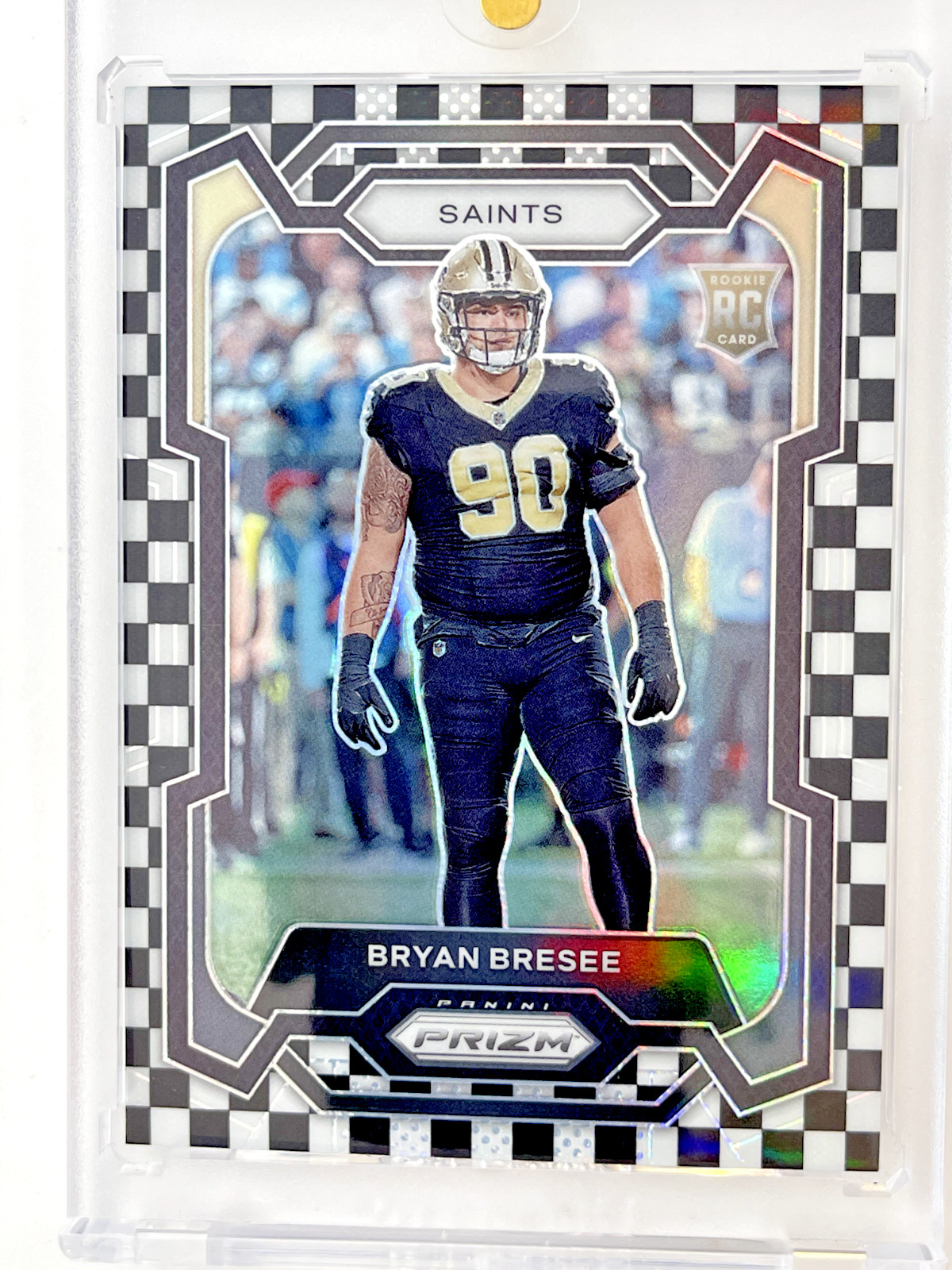 2023 Panini Prizm Rookies Black and White Checker Bryan Bresee #372 Rookie RC