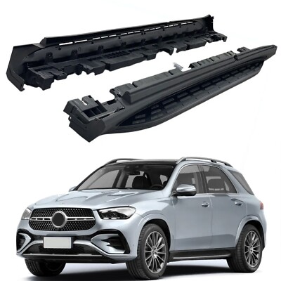 Black Running Board Side Step Nerf BarFits for Mercedes Benz GLE W167 2020-2026