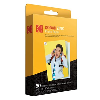 	Kodak 2x3 Premium Zink Photo Paper 50 Sheets Compatible with Kodak Smile	