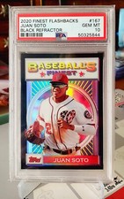 2020 Topps Finest Flashbacks JUAN SOTO Black Refractor /25 PSA 10 GEM MINT POP 5
